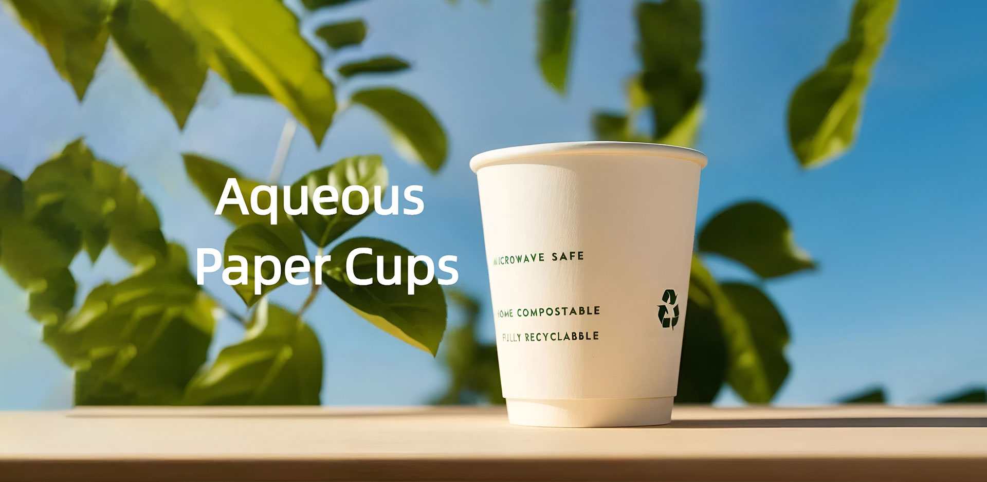 Tasse en papier doublé aqueuse de Chine