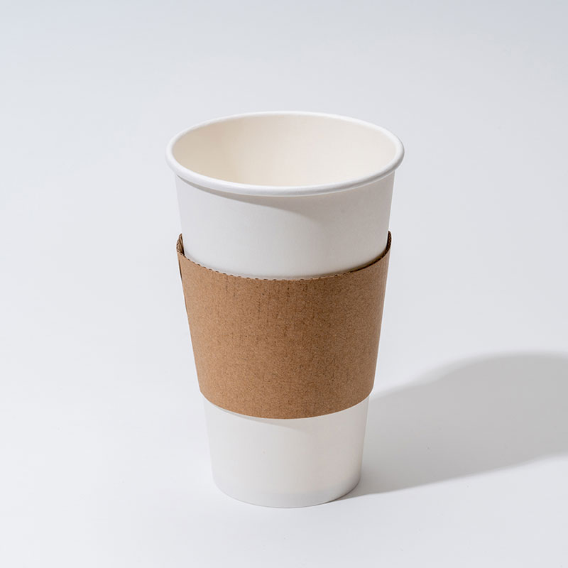 Pochettes pour tasses à café compostables avec logo