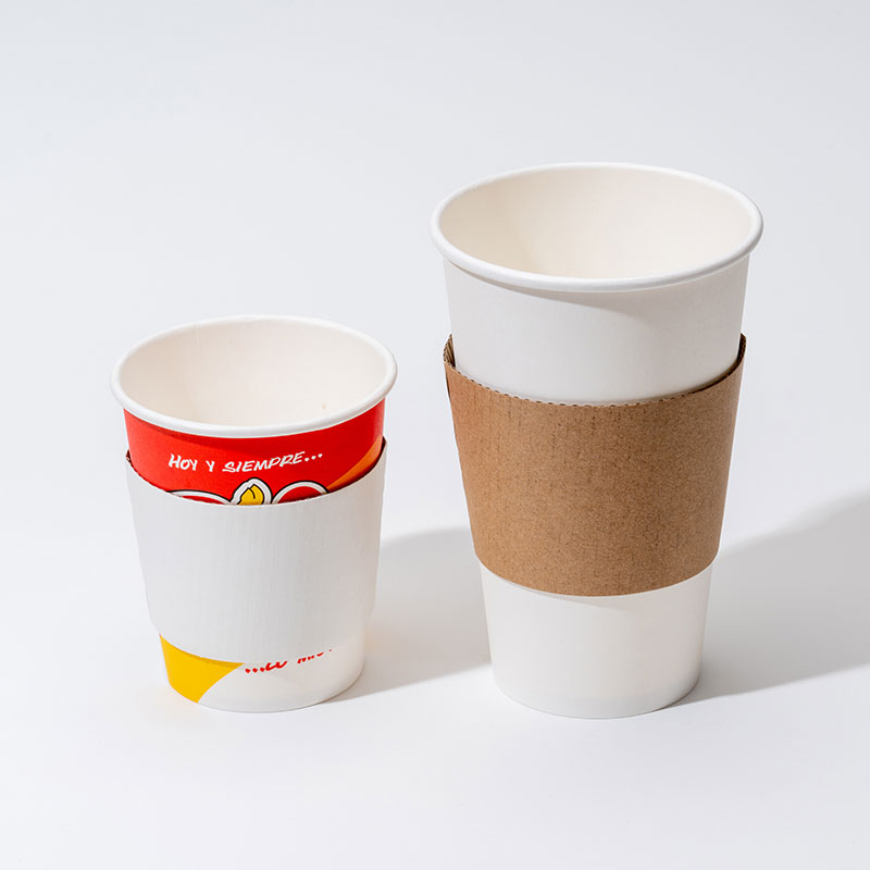Manchons de gobelet en papier ondulé pour café chaud