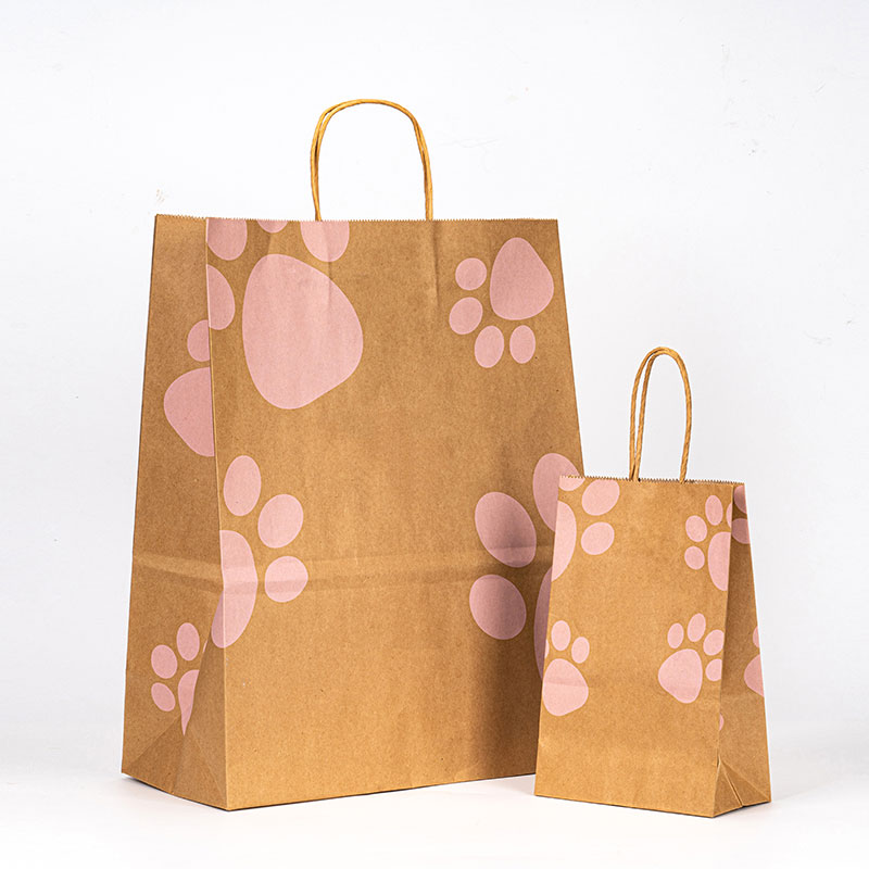 Sac d'emballage en papier à achat Kraft