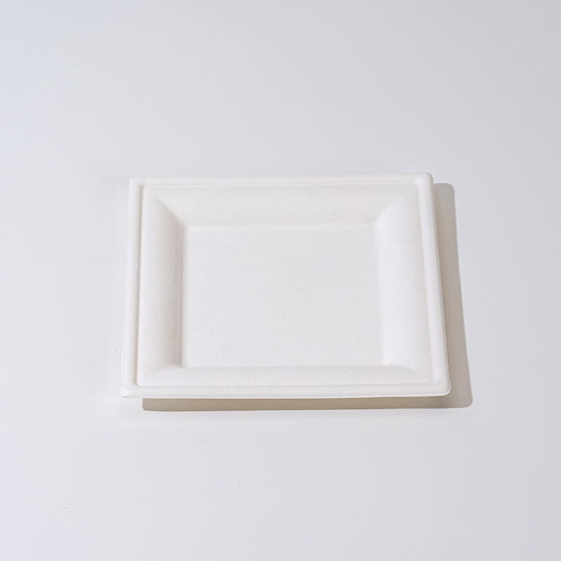 Plateau carré à pâte de canne à sucre